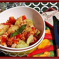 recette Salade de Blé au Poulet, Poivron, Tomates et Basilic