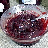 recette Confiture de fruits rouges cranberrie framboise prune