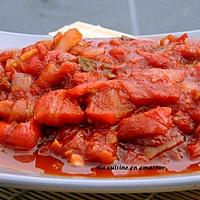 recette Salade marocaine chaudes aux poivrons et tomates