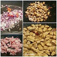 recette Escalope de dinde émincée au curry et lait de coco