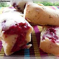 recette Mini cakes aux framboises & à la rose