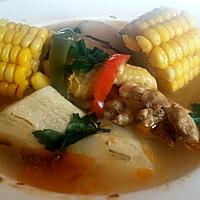 recette Le Sancocho  - Soupe au poulet, maïs et igname (plat national de Panama)