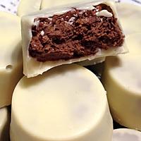 recette Chocolats blancs fourrés nutella et crêpes dentelles