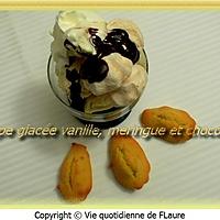recette Coupe glacée vanille, meringue et chocolat