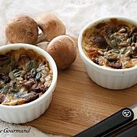recette Clafoutis aux champignons { sans gluten, sans oeufs }