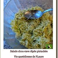 recette Salade de chou-rave râpé et pistaché