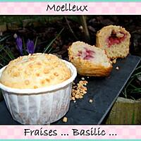 recette Moelleux à la fraise et au basilic