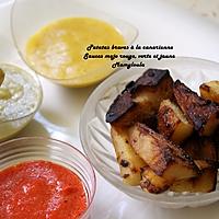 recette Patatas Bravas à la canarienne, sauces mojo.