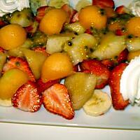 recette Salade de fruits avec chantilly
