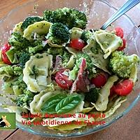 recette Salade demi-lune au pesto