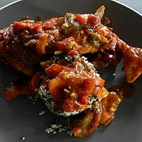 recette Le quinoa se fait accompagner d'une cuisse de poulet haute en couleur