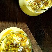 recette Mousse mangue-coco-passion ( peut aussi faire une glace ! )