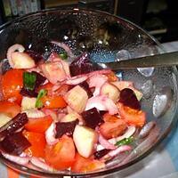 recette Salade de tomates au basilic (à ma façon)