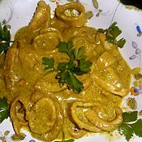 recette Poulpe à la pate de curry vert