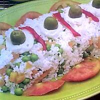 recette salade de riz aux légumes