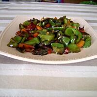 recette poivrons rouge et vert en salade