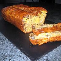 recette cake poires-roquefort et noix