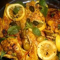 recette Poulet au citron et aux olives