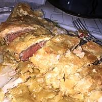 recette Rôti de bœuf en croûte feuilleté