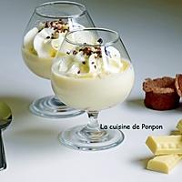 recette Crème au chocolat blanc, sans oeuf et sans farine