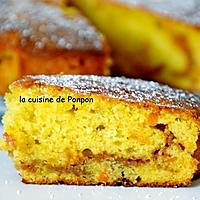 recette Gâteau moelleux à la confiture de clémentine corse et confiture de lait Raffolé