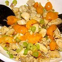 recette Salade de poulet aux abricots