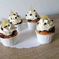 recette Cupcakes poires-pépites de chocolat