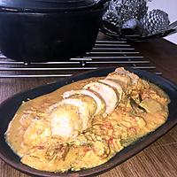 recette Filet mignon au lait de coco, curry et gombos