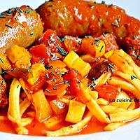 recette Saucisse italienne au fenouil à la sauce tomate