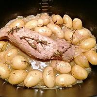 recette Filet mignon de porc au thym et pommes de terre grenailles