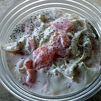 recette Recette Salade de concombre et saumon fumé