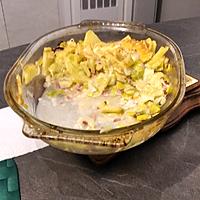 recette Gratin de poireaux, pommes de terre, lardons et reblochon