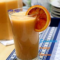 recette Smoothie orange- banane- citron- miel et yaourt nature