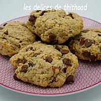 recette gros cookies amandes et chocolat