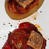 recette Petits farcis aux champignons,  chorizo et coulis de tomate ( MARIE3411 )