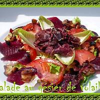 recette salade au gésier de volaille