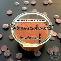 recette Crèmes au chocolat noir sans œuf