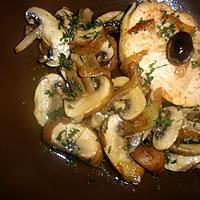 recette Tournedos de filet de dinde. aux champignons brun.au cookéo.