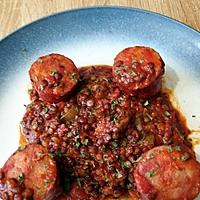 recette lentilles au saucisson a l'ail et sauce tomate au cookeo