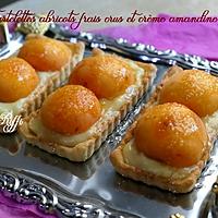 recette TARTELETTES AUX ABRICOTS FRAIS ET CREME AMANDINE