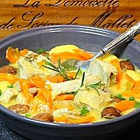 recette ROTI DE VEAU & LEGUMES SAUCE CREMEUSE