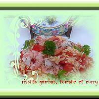 recette risotto gambas,tomate curry