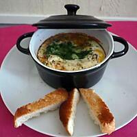 recette Oeufs cocotte épinards/raclette Richemont