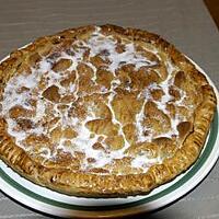 recette tarte aux pommes et aux raisins  ( test d'une recette de maria )