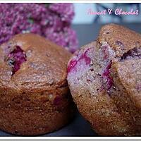 recette ** Muffins Rose et Chic : biscuits roses de Reims, lychees, framboises & Champagne Rosé **