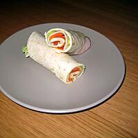 recette Wrap de poulet aux légumes