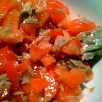 recette salade de tomate/thon