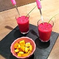 recette "Soupe rose" pour la "Journée de Filles" de Pink Bra Bazaar