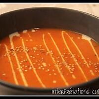 recette soupe poivron rouge & gingembre