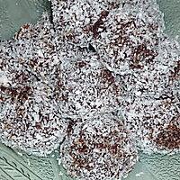 recette TRUFFES NOIRES COEUR DE CHOCOLAT BLANC ET COCO